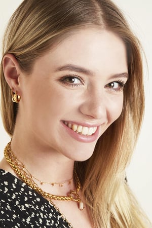 Ohrringe Creole Ancient Goldfarbe Edelstahl h5 Bild3